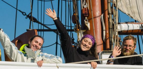 Tall Ship Sailing on Morgenster with Classic Sailing