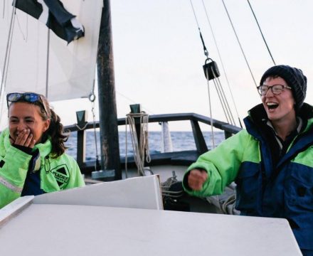 More smiles at sea.