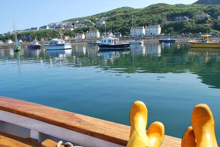 RNLI footwear choice for Scotland - Yellow wellies