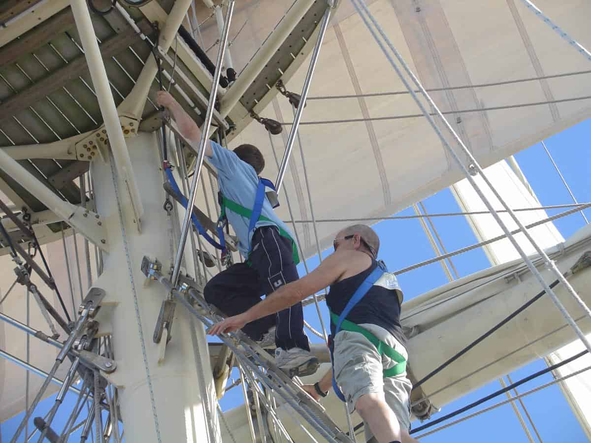 No experienced needed for Tall ship Sailing - Stage 1 is climbing to the first platform No experienced needed for Tall ship Sailing - Stage 1 is climbing to the first platform