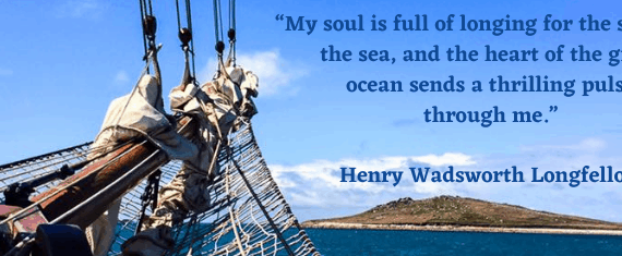“My soul is full of longing for the secret of the sea,