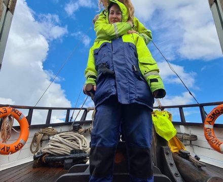 Sailing is fun even if it is likely to be wet on occasions.