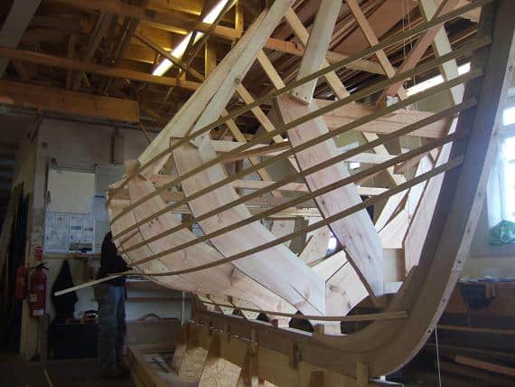 boat building set up