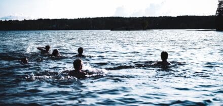 group of sea swimmers