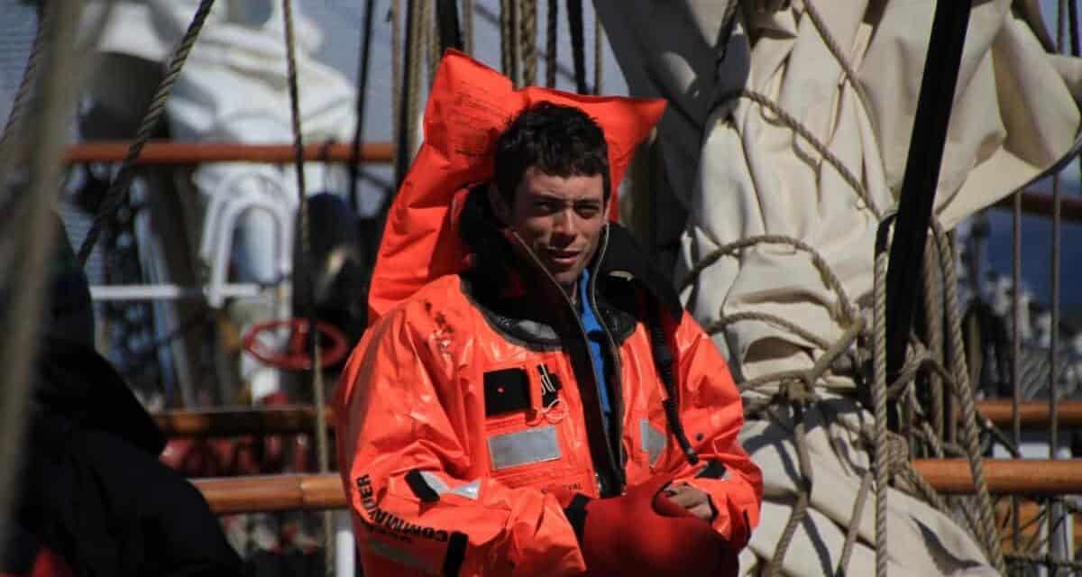 Survival suit on an Ocean Voyage