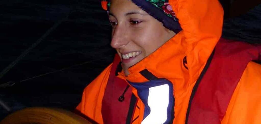 Helming at night on Trinovante