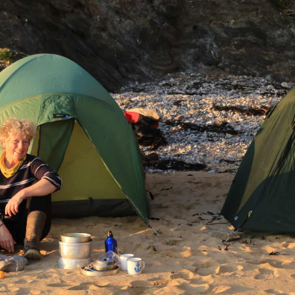 Tallulah's skipper Debbie Wild Camping