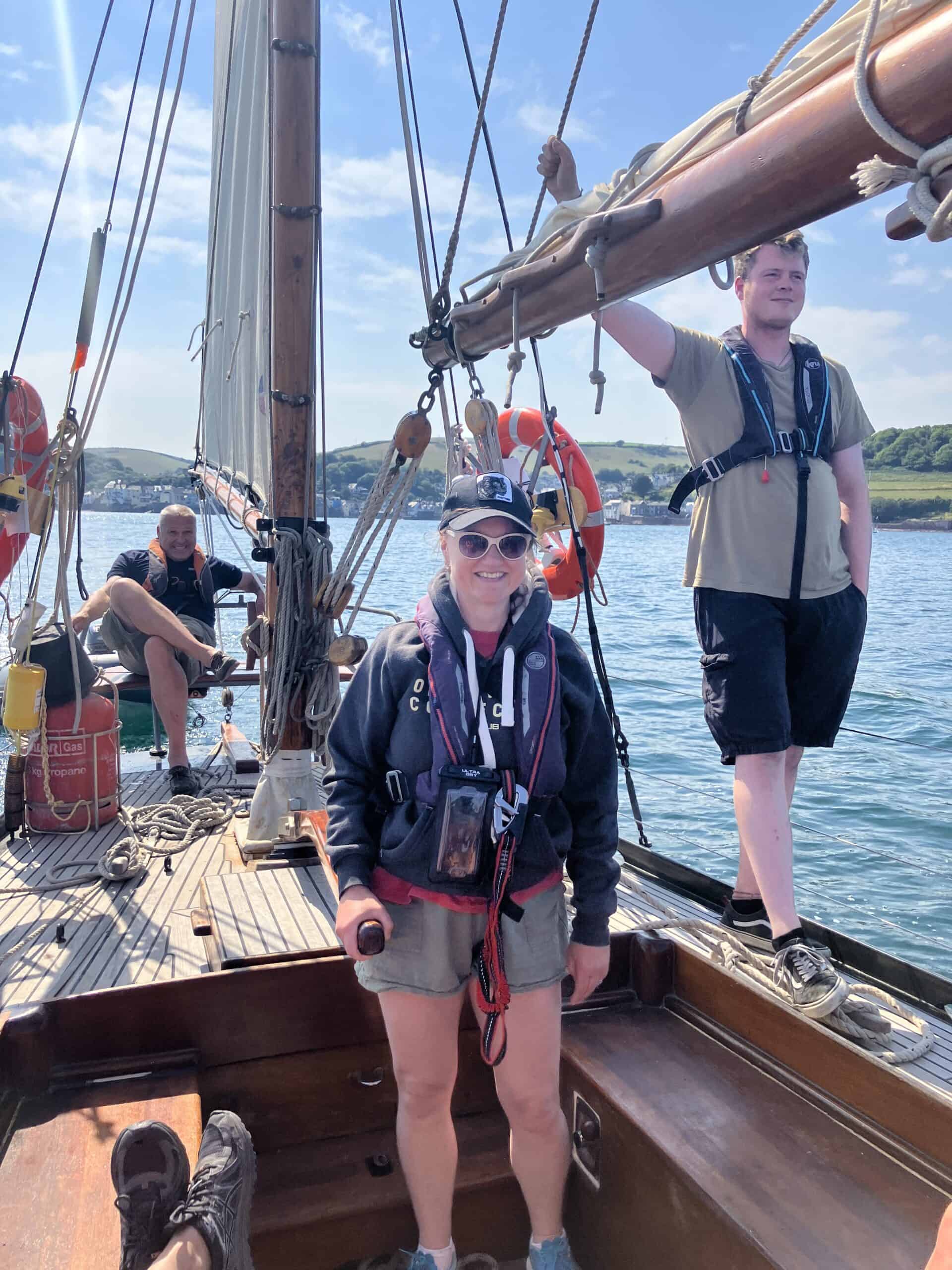 Day sail and wild swim on Moosk