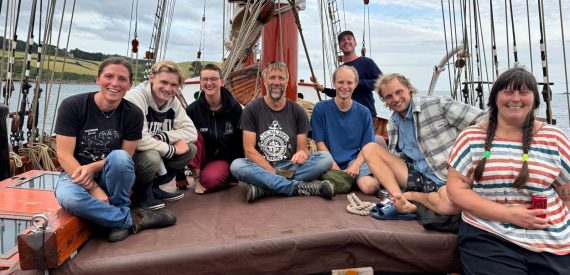 The Crew of the Oosterschelde, Darwin200 Leg 32, Jenn the mate, Dan, Famke, Captain Jan William, Jaan, Lucas, Vicky the cook.